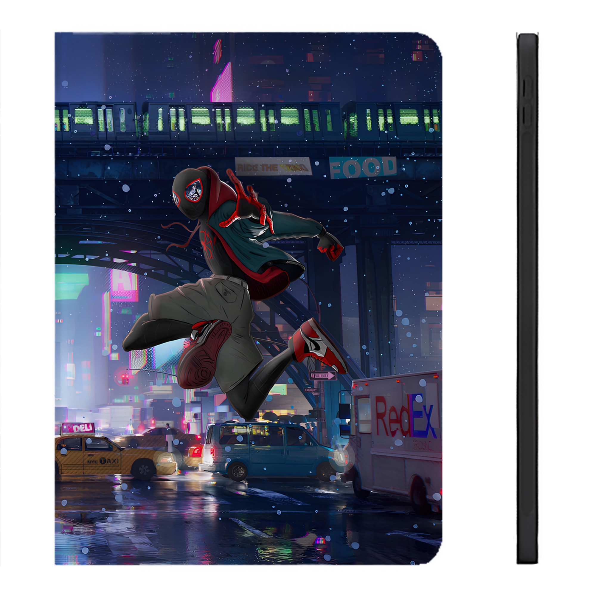 （画像用） Spider Man スパイダーマン IPadケース ペンホルダー付き ブックスタイルデザイン